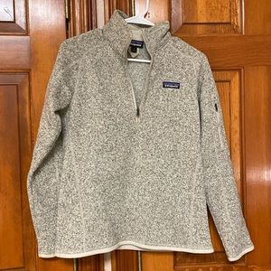 Patagonia women’s better sweater 1/4 zip pullover - Pelican - S